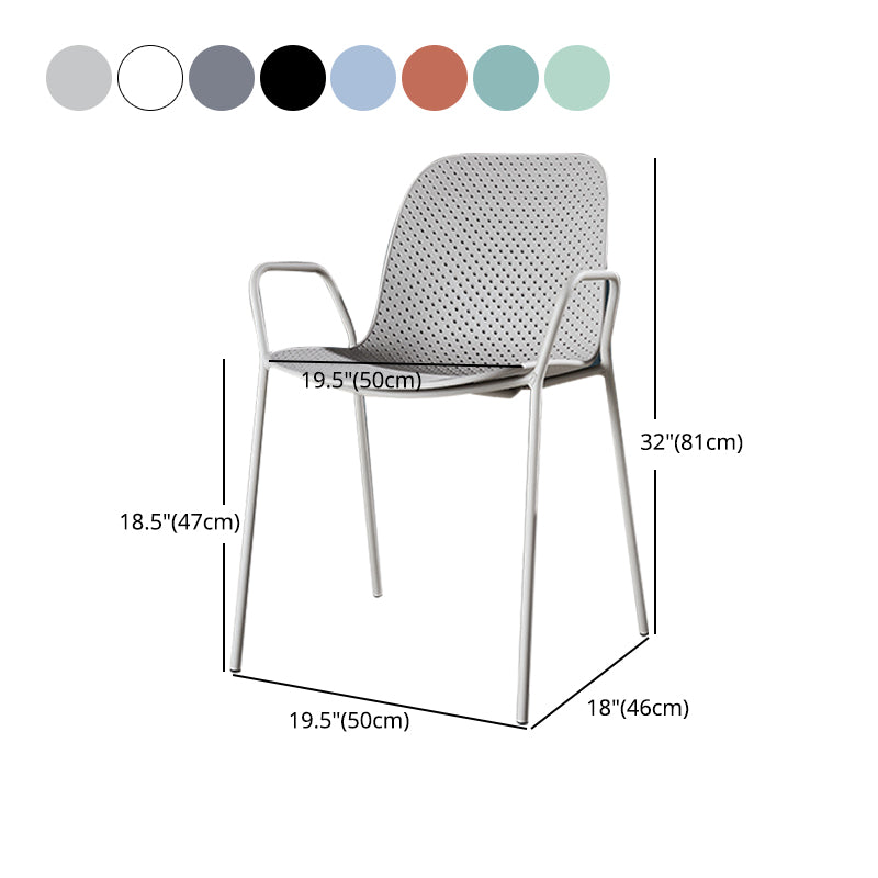 Silla de estilo moderno sillones de comedor con patas de metal para cocina