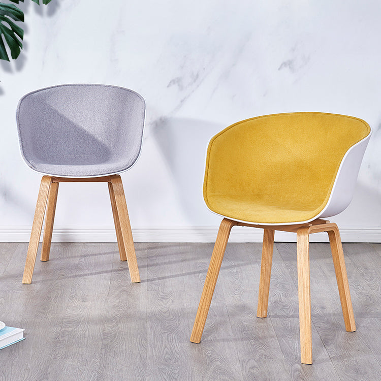Silla de té de té de leche moderna sólida sillón de plástico para acabado mate silla de comedor