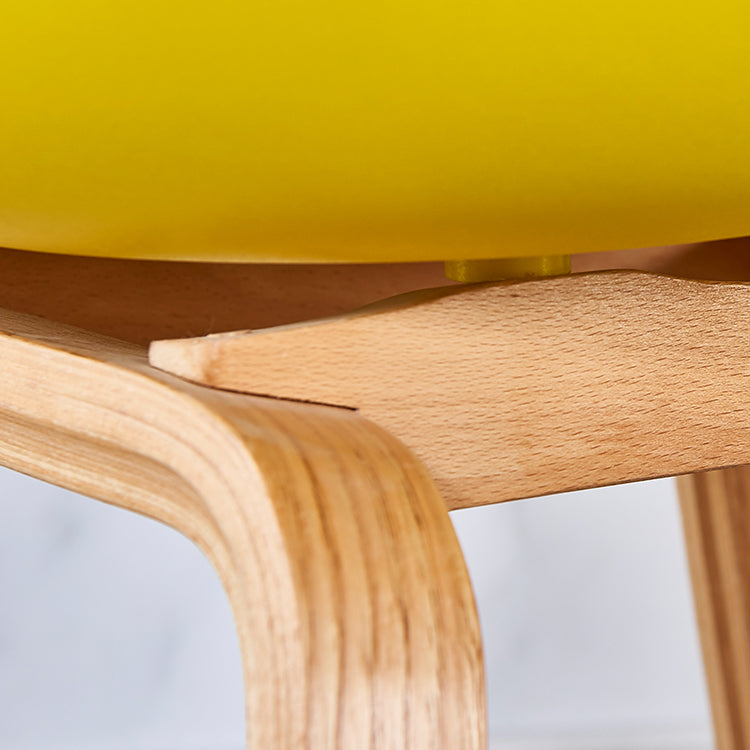 Silla de té de té de leche moderna sólida sillón de plástico para acabado mate silla de comedor