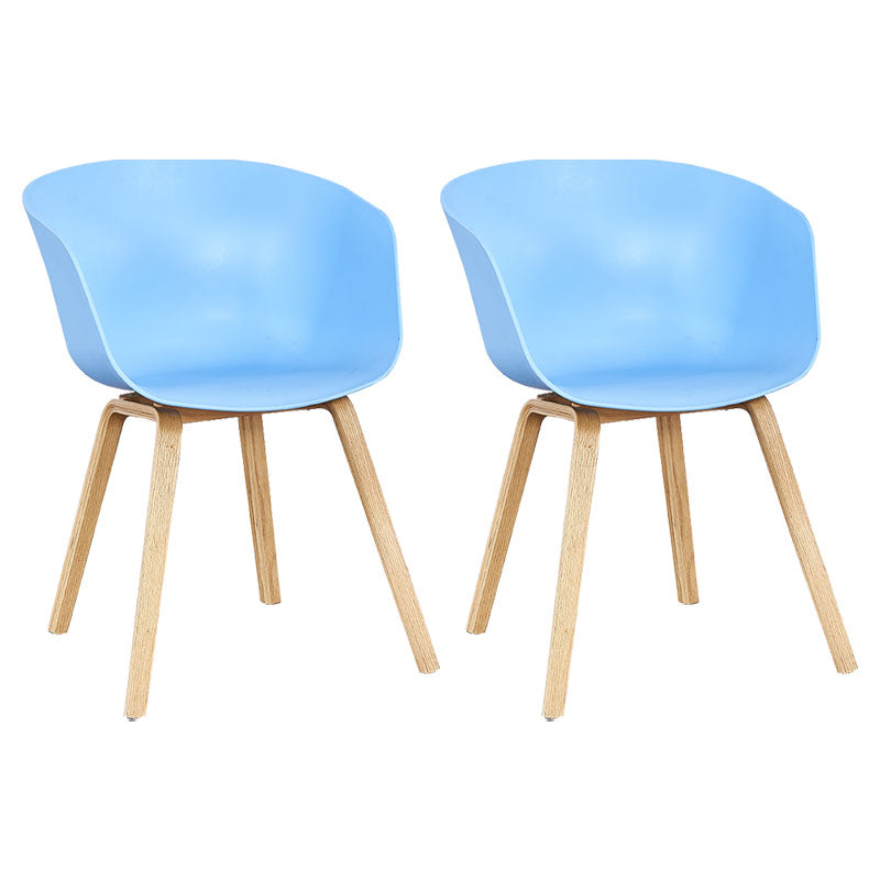 Silla de té de té de leche moderna sólida sillón de plástico para acabado mate silla de comedor