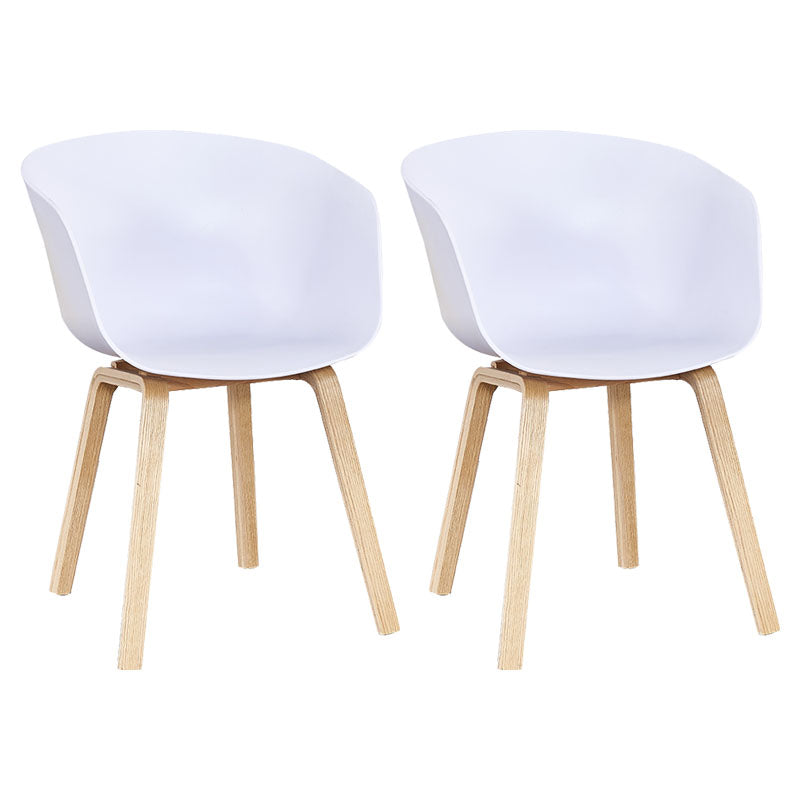 Silla de té de té de leche moderna sólida sillón de plástico para acabado mate silla de comedor