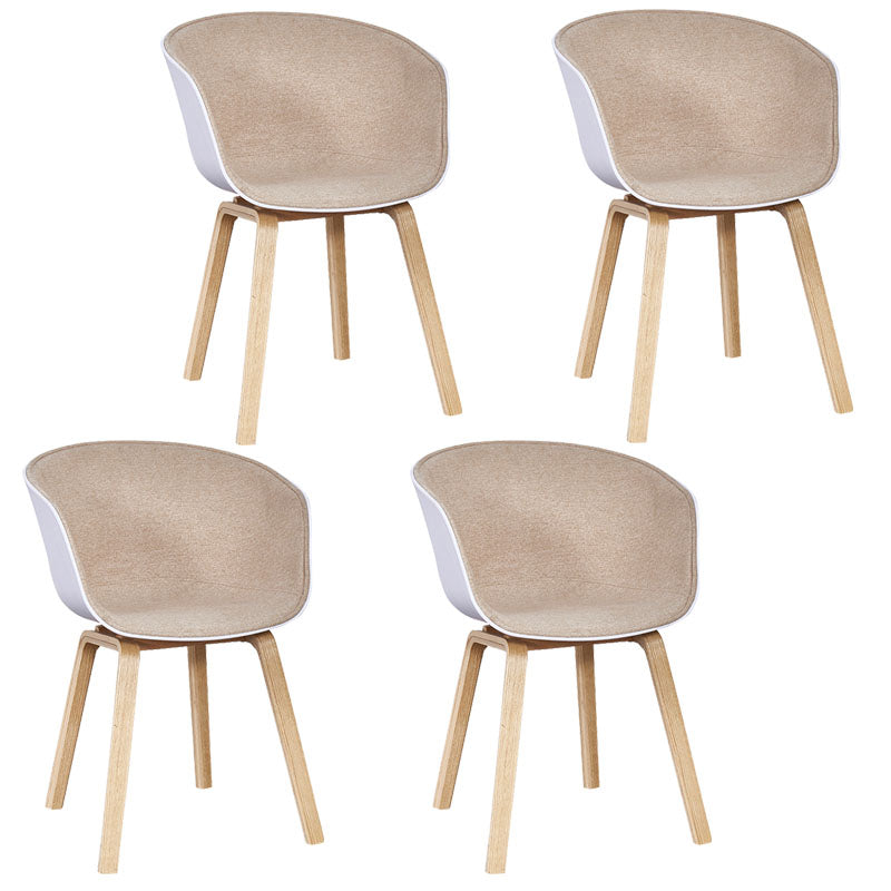 Silla de té de té de leche moderna sólida sillón de plástico para acabado mate silla de comedor