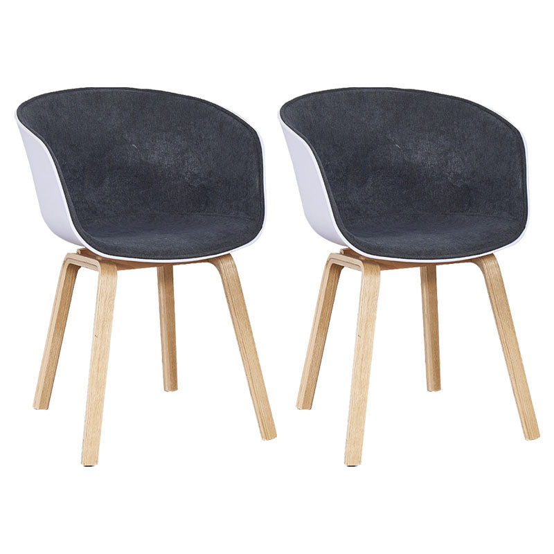 Silla de té de té de leche moderna sólida sillón de plástico para acabado mate silla de comedor