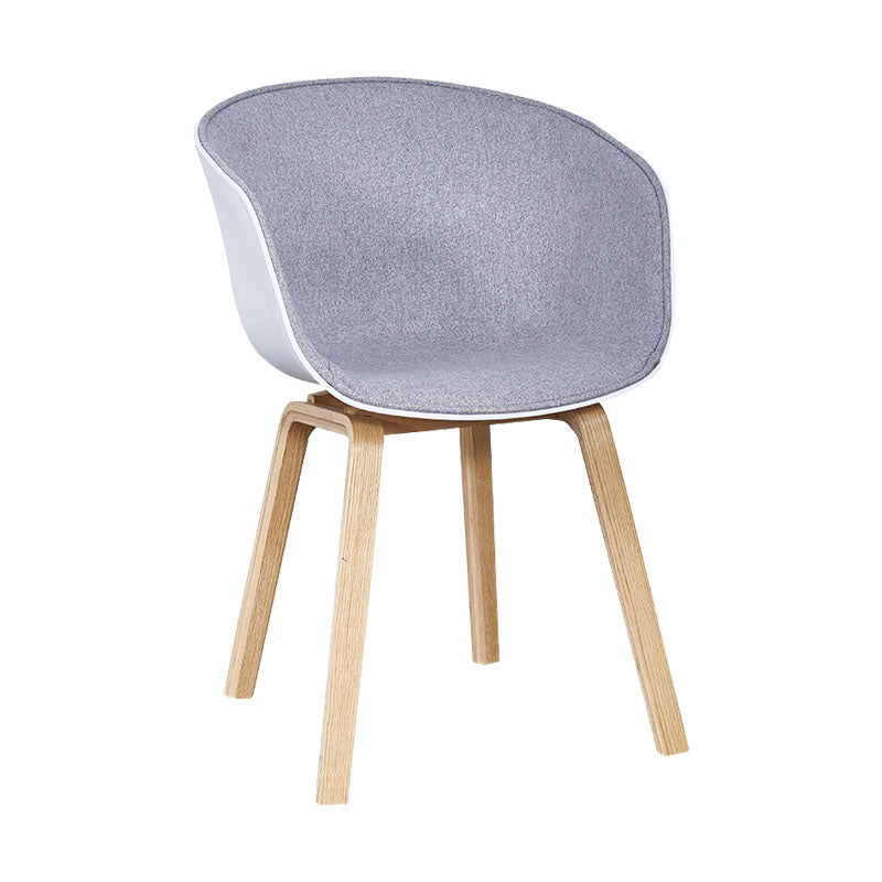 Silla de té de té de leche moderna sólida sillón de plástico para acabado mate silla de comedor