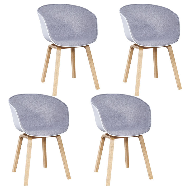 Silla de té de té de leche moderna sólida sillón de plástico para acabado mate silla de comedor