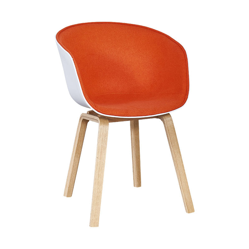 Silla de té de té de leche moderna sólida sillón de plástico para acabado mate silla de comedor