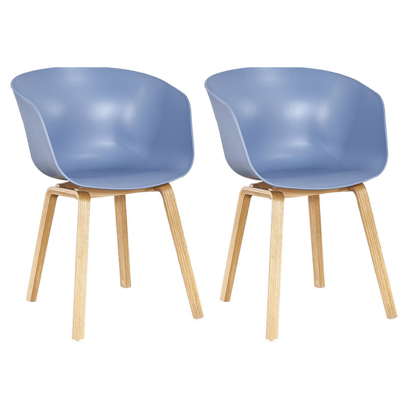 Silla de té de té de leche moderna sólida sillón de plástico para acabado mate silla de comedor