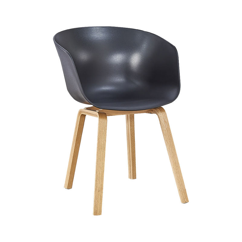 Silla de té de té de leche moderna sólida sillón de plástico para acabado mate silla de comedor
