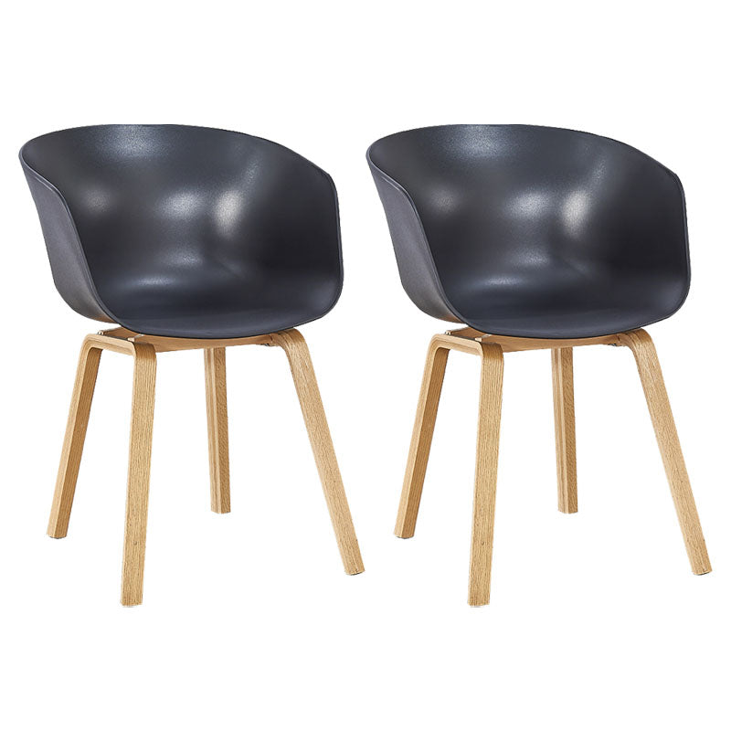 Silla de té de té de leche moderna sólida sillón de plástico para acabado mate silla de comedor
