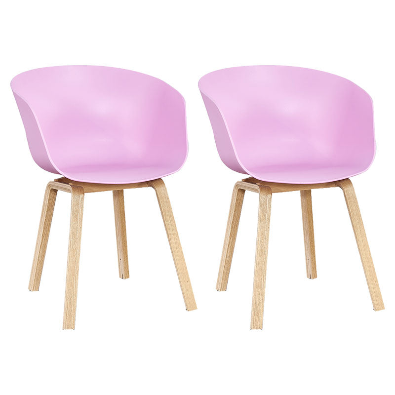 Silla de té de té de leche moderna sólida sillón de plástico para acabado mate silla de comedor