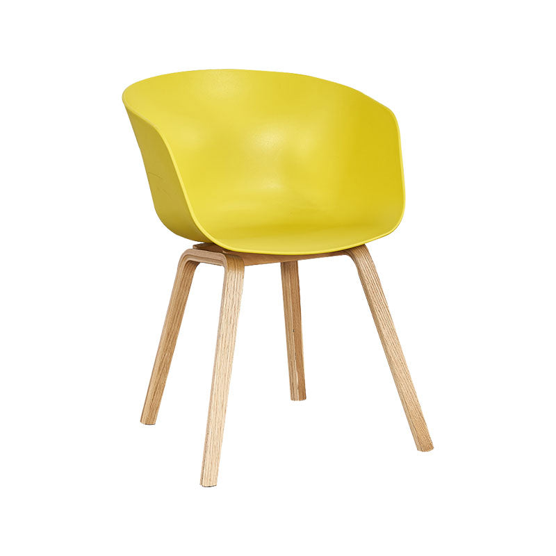 Silla de té de té de leche moderna sólida sillón de plástico para acabado mate silla de comedor
