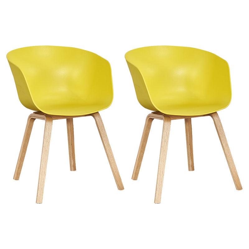 Silla de té de té de leche moderna sólida sillón de plástico para acabado mate silla de comedor