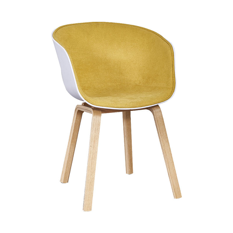 Silla de té de té de leche moderna sólida sillón de plástico para acabado mate silla de comedor