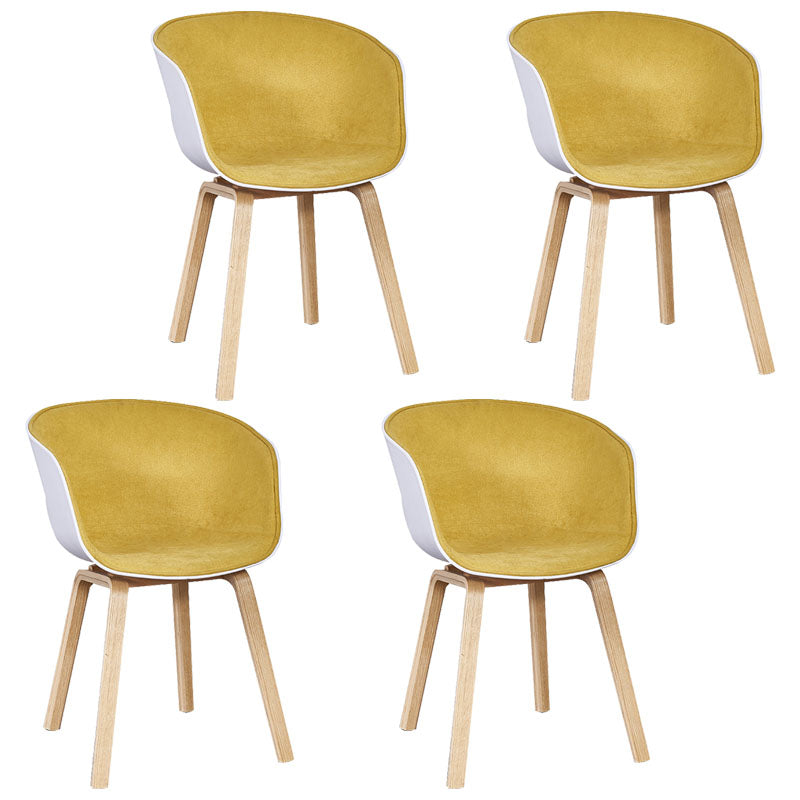 Silla de té de té de leche moderna sólida sillón de plástico para acabado mate silla de comedor