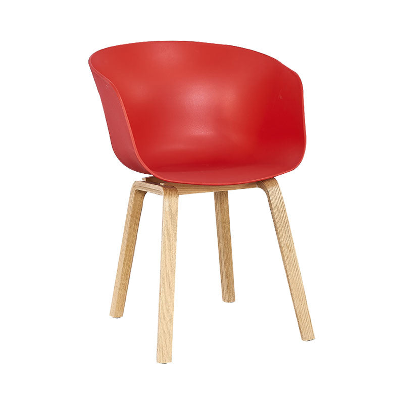 Silla de té de té de leche moderna sólida sillón de plástico para acabado mate silla de comedor