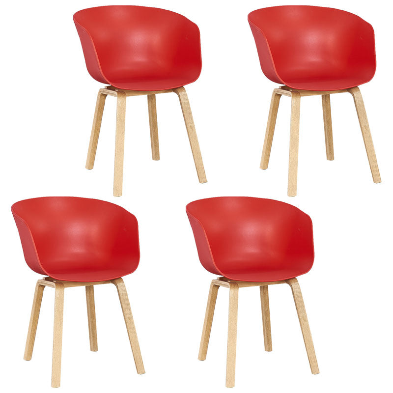 Silla de té de té de leche moderna sólida sillón de plástico para acabado mate silla de comedor
