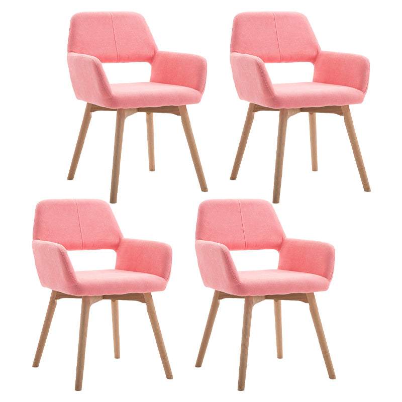 Silla escandinava de madera para comedor, cocina, sillón con respaldo abierto