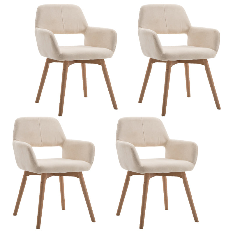 Silla escandinava de madera para comedor, cocina, sillón con respaldo abierto