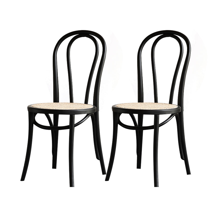 Silla lateral trasera Windsor de estilo escandinavo para sillas de comedor de madera para el hogar