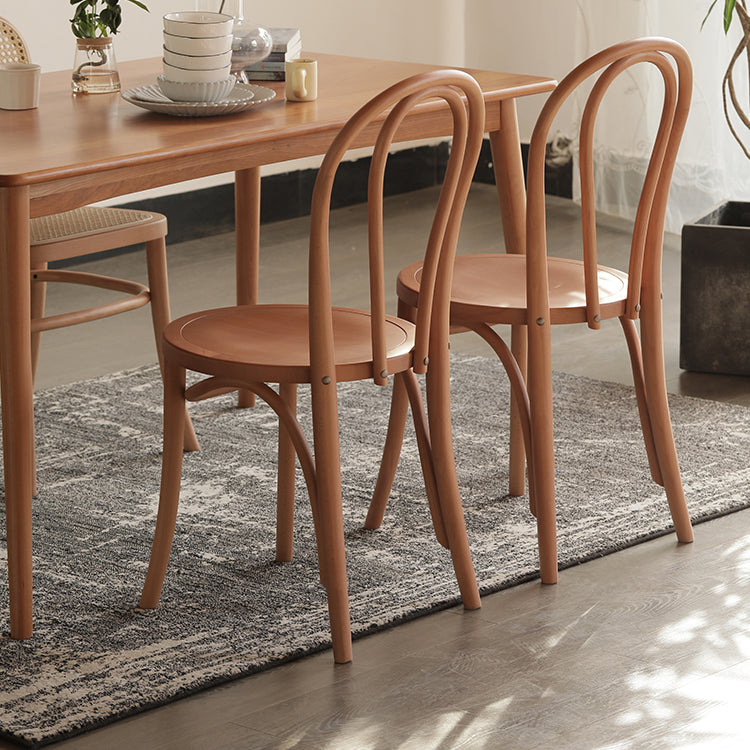 Silla lateral trasera Windsor de estilo escandinavo para sillas de comedor de madera para el hogar