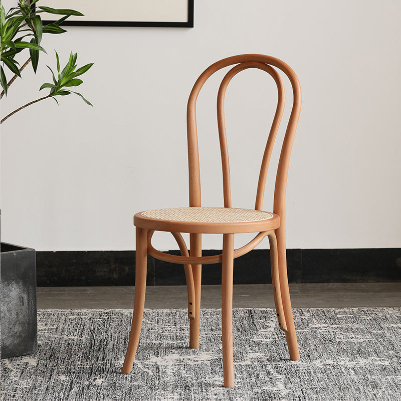 Silla lateral trasera Windsor de estilo escandinavo para sillas de comedor de madera para el hogar