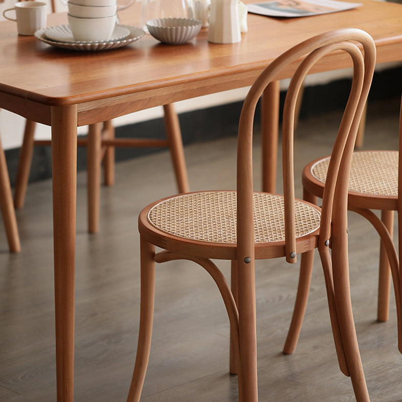 Silla lateral trasera Windsor de estilo escandinavo para sillas de comedor de madera para el hogar