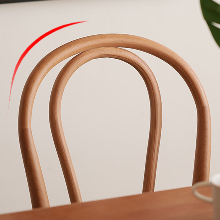 Silla lateral trasera Windsor de estilo escandinavo para sillas de comedor de madera para el hogar