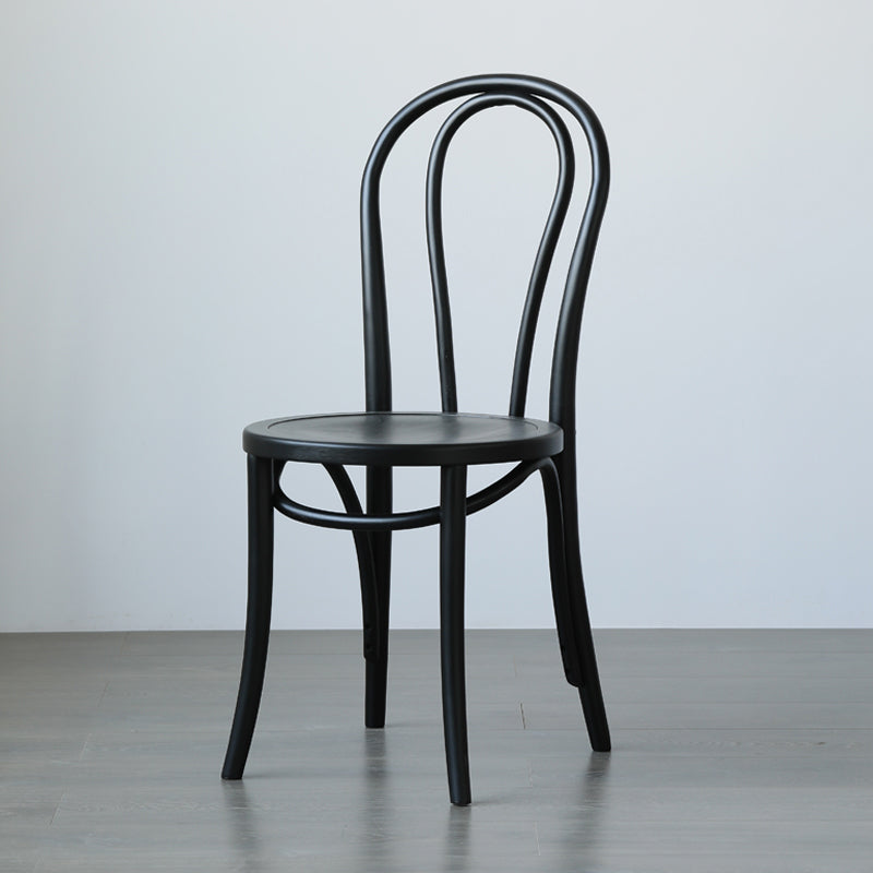 Silla lateral trasera Windsor de estilo escandinavo para sillas de comedor de madera para el hogar