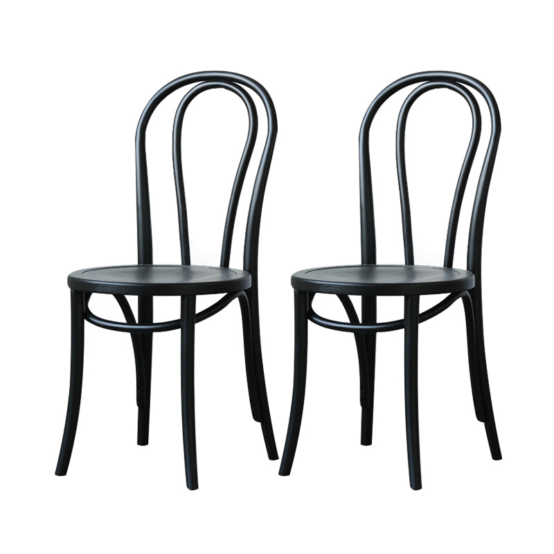 Silla lateral trasera Windsor de estilo escandinavo para sillas de comedor de madera para el hogar