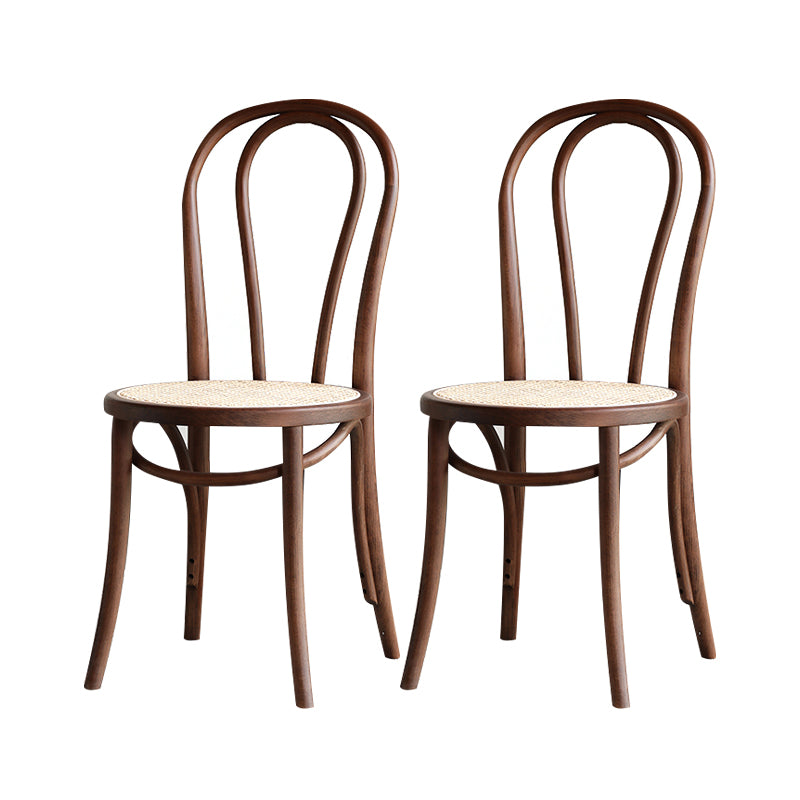 Silla lateral trasera Windsor de estilo escandinavo para sillas de comedor de madera para el hogar
