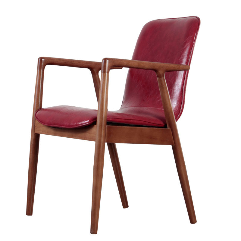 Silla de estilo moderno sillones de comedor con patas de madera para cocina