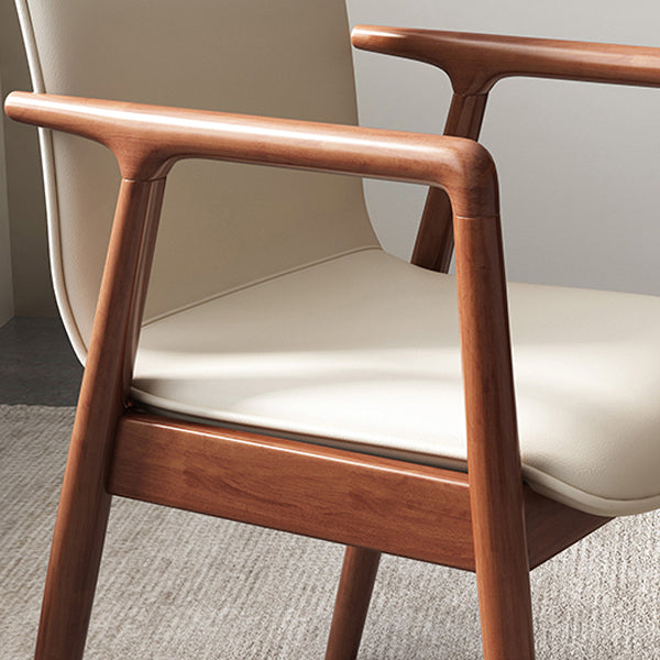 Silla de estilo moderno sillones de comedor con patas de madera para cocina