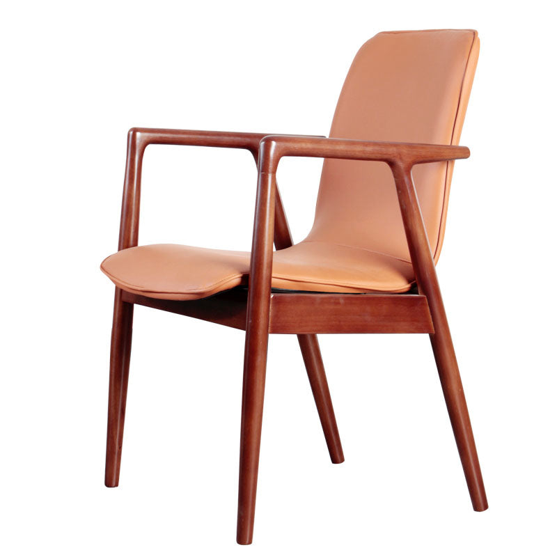 Silla de estilo moderno sillones de comedor con patas de madera para cocina