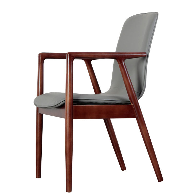 Silla de estilo moderno sillones de comedor con patas de madera para cocina