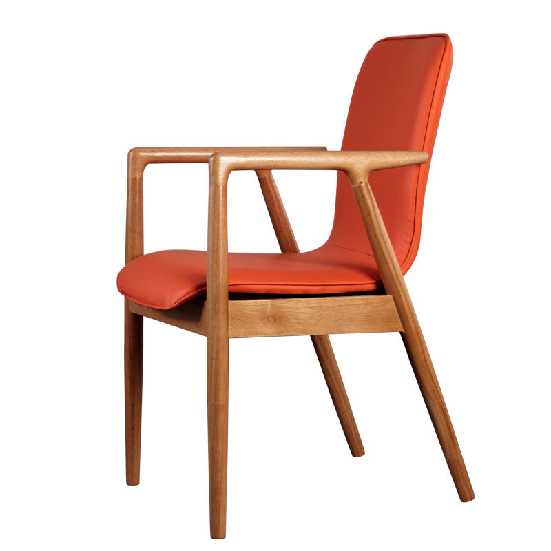 Silla de estilo moderno sillones de comedor con patas de madera para cocina