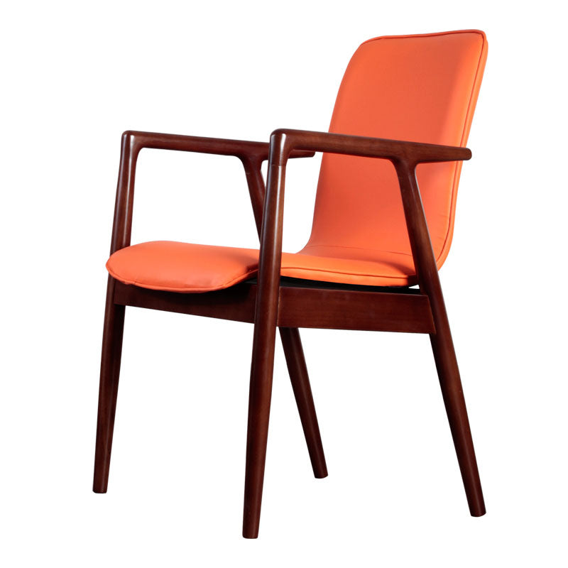 Silla de estilo moderno sillones de comedor con patas de madera para cocina