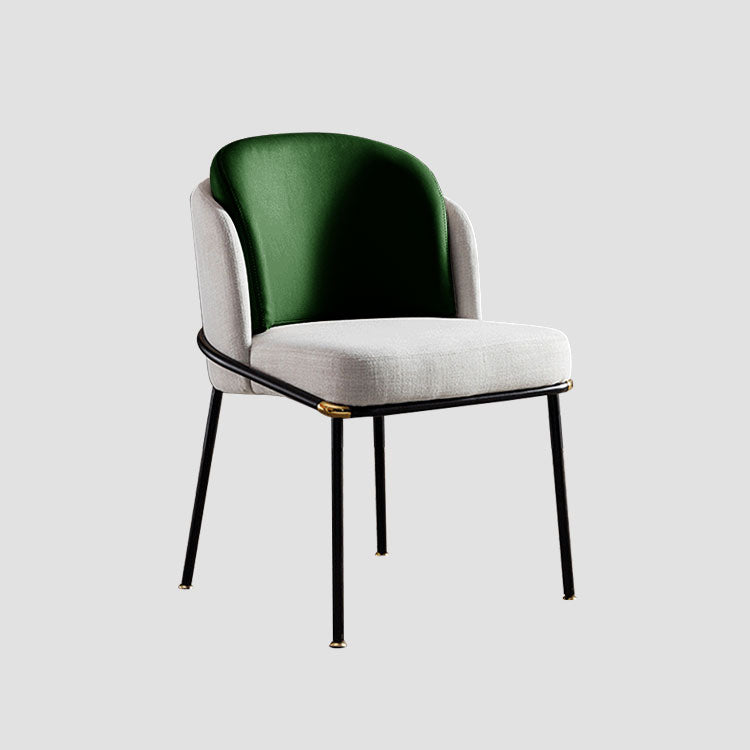 Sillas de estilo moderno, sillas sin brazos con patas de metal para cocina