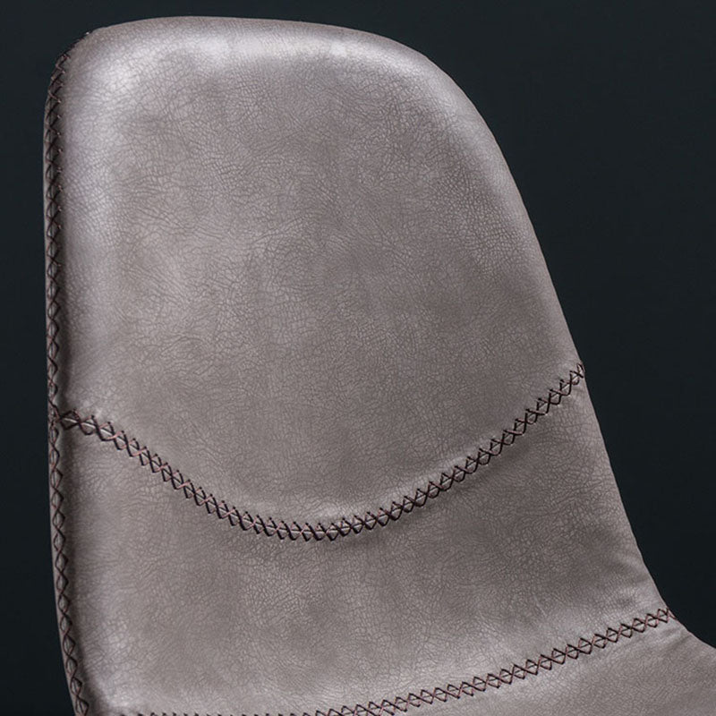 Silla de estilo moderno, silla sin brazos con patas de metal para cocina