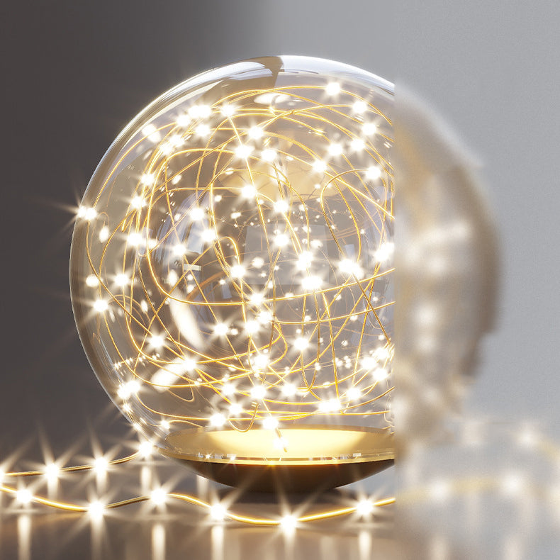 Sphère contemporaine Flush Lightture Metal 2 Lumière Lumière Flushmount Éclairage pour chambre à coucher