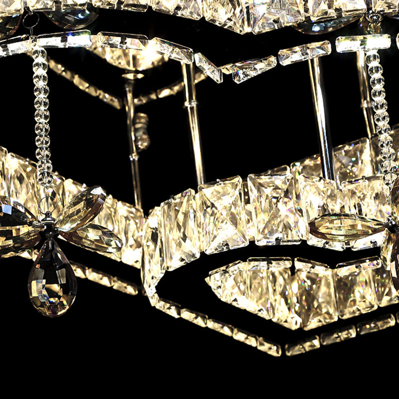 Corazón contemporáneo Flush Lighting Crystal 2 Luz de techo de luz de luz