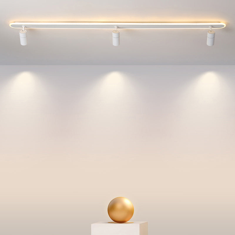 Style moderne de forme cylindrique plafonnier métal Mélac