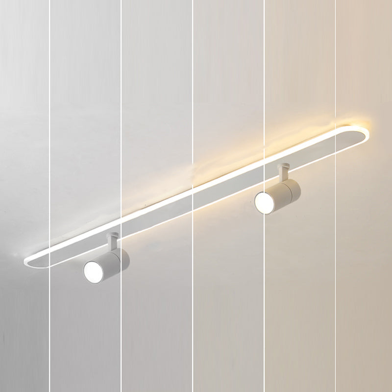 Style moderne de forme cylindrique plafonnier métal Mélac