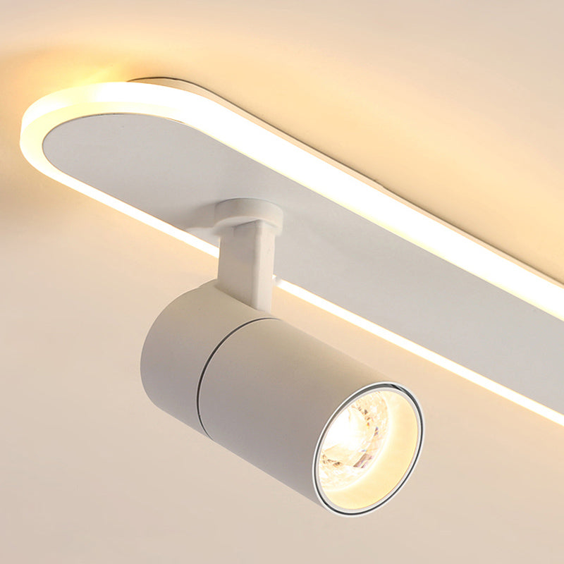 Style moderne de forme cylindrique plafonnier métal Mélac