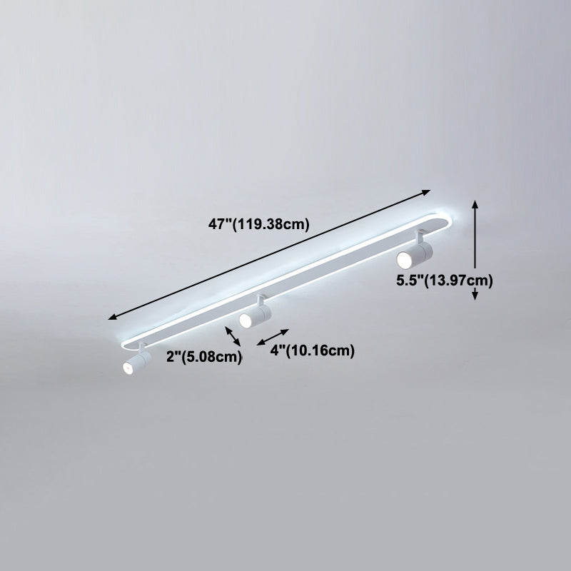 Style moderne de forme cylindrique plafonnier métal Mélac