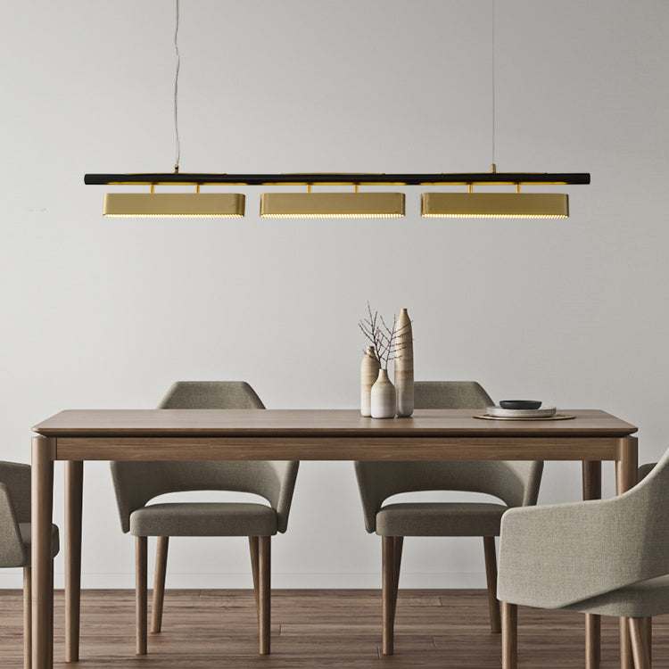 Estilo moderno lineal colgante de metal ligero liviano