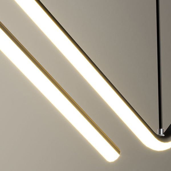 Ideas de iluminación de la isla ligera contemporánea de isla lineal 2 para la cocina