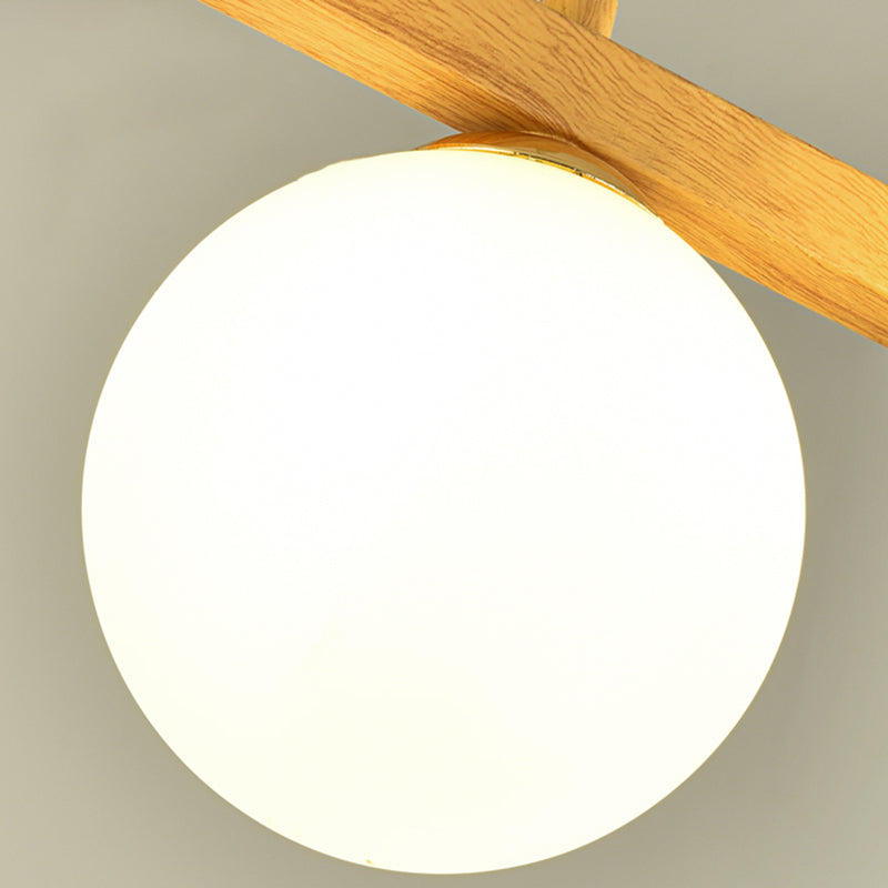 Luces contemporáneas de la isla de la esfera de la isla de la isla en marrón