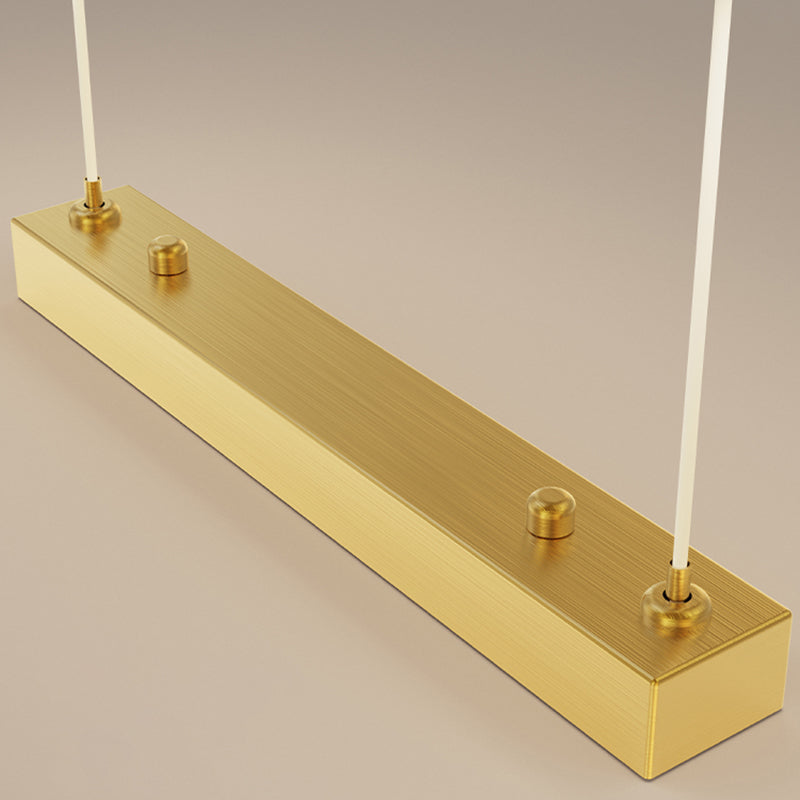 Luz de la isla contemporánea de metal ovalado 1 luces de araña de la isla de la luz para la cocina