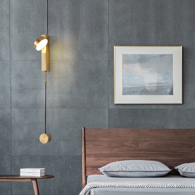 Nordic Style Metal Wall Light Geometric Rotatable LED Wall Sconce for Living Room