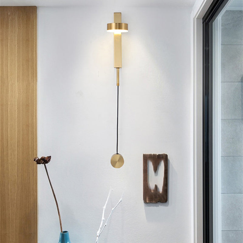 Nordic Style Metal Wall Light Geometric Rotatable LED Wall Sconce for Living Room